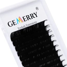 Gemerry 16 lines Classic Individual Eyelash Extensions for Professional Lash Building C/CC/D/DD Faux Mink Hand Made Fake Lashes