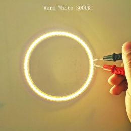 LED 12V DC COB Dimmable Ring Angel Eyes 50mm Light Source 5W Warm Colour Cool White LED For Chip Bicycle Car Bulb Decorative Lamp