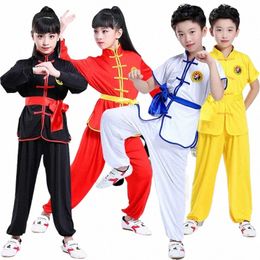 high Quality Girl Chinese kung fu Costume for Kid China Traditial Wushu Uniform Suit for Girl Kung Fu Suit Boy Kungfu Set 22cN#