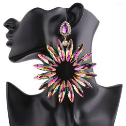 Dangle Earrings Women Wedding Ear Big Crystal For Large Drop Earings Female Rhinestone Jewellery Luxury Jewelery Wholesale