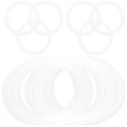 Dinnerware 20pcs Mason Jars Sealing Rings Jar Lids Silicone Gaskets Leakproof Sealed