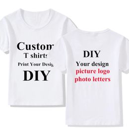 Custom Chirdren T-Shirts DIY Print Your Design BoysGirls DIY Tee Shirts TopsFront and Back DIY Print Contact Seller Frist 240326