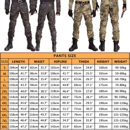 Men's Hiking Pants Military +Pads Tactical Pants US CP Camo Hunting Clothes Airsoft Cargo Army Pant Waterproof Combat Trouser