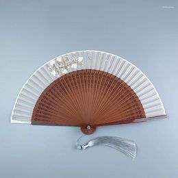 Decorative Figurines Dance Folding Hand Fan Home Daily Shake Chinese Wedding Gift Outdoor Travel Easy To Carry