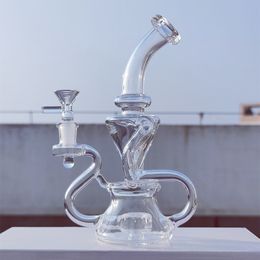 2024 Heady Glass Neo Fab 9 Inch Glass Bongs Water Pipe Bong Tobacco Smoking Tube 14MM Bowl Dab Rig Recycler Bubbler Pipes