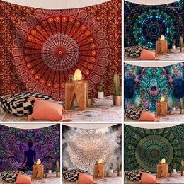 Tapestries Mandala Big Tapestry Wall Hanging Sandy Beach Throw Rug Blanket Camping Travel Mattress Bohemian Sleeping Pad