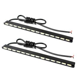 2pcs Car DRL Led Strip Aluminum Housing Waterproof 7030 Car Styling Daylight Daytime Running Light Fog Light 14 LEDs SMD