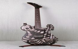 Hand carved J Frog George Lynch Skull and Bones Electric Guitar Full floating Genuine Floyd Rose Tremolo Ebony Fingerboard Korea2910914