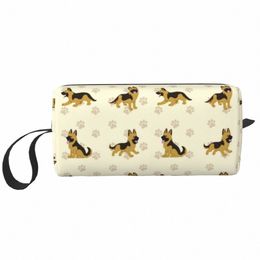 german Shepherd Dog Lover Cosmetic Bag Women Fi Large Capacity Alsatian Wolf Dog Makeup Case Beauty Storage Toiletry Bags 63o2#