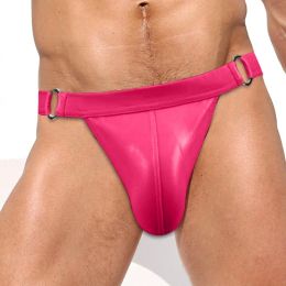 Leather Sexy Gay Male Bikini Men Underwear Brief and Swimwear All In One. You Can Use It As An Underwear or Swimwear,Up To You.