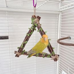 Other Bird Supplies Gym Stand Toy Birdcages Swing Grinding Chewing For Small Hangable Perches