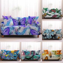 Chair Covers Nordic Beautiful Butterfly Sofa Cover Polyester All-inclusive Living Room Bedroom Towel Home Decoration Fundas