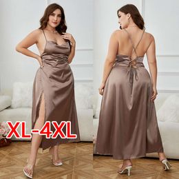 2023 Ladies Long Night Dress Plus Size Pampas For Fat 378050