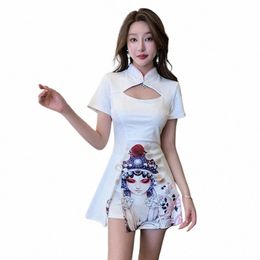 woman Work Clothes Shirt Short Skirt Suit Hotel Waiter Beauty Sal Spa Massage Nail Cafe Foot Bath Technician Overalls Uniform j6jZ#