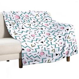 Blankets Back To The 80's Eighties Funky Memphis Pattern Design Throw Blanket Sofa Quilt Baby