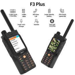 SERVO F3 Plus 3 SIM Card Walkie Talkie Mobile Phone UHF 400-470MHz Power Bank Speed Dial Auto Record Call Magic Voice Cellphone