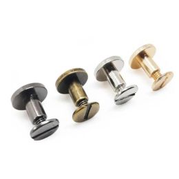 20sets D5(M4) slotted Metal Binding Chicago Screw Nail Studs Rivets For Photo Album Desk calendar menu Leather Craft Belt Wallet