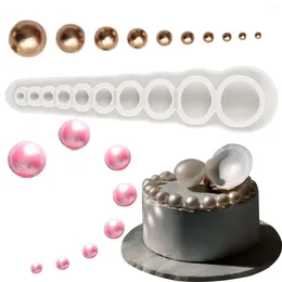 Baking Moulds Pearl Circle Silicone Sugarcraft Mould Cupcake Mould Resin Tools Chocolate Gumpaste Candy Fondant Cake Decoration