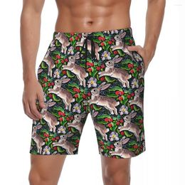 Men's Shorts Summer Gym Men Print Sportswear Christmas Graphic Beach Short Pants Fashion Quick Dry Swim Trunks Plus Size