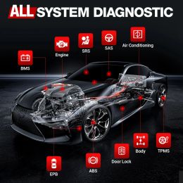 New Arrival-LAUNCH X431 CRP129E PLUS Car Full System Diagnostic Tools with 8 Reset Service OBD OBD2 Auto VIN Scan Battery Test