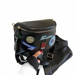 wide Shoulder Strap Crossbody Bag For Women Versatile Casual Chest Bag Sier Semicircle Saddle Satchel Casual Handbag Phe Bag D8lh#
