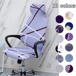 Chair Covers Stretch Gaming Cover Printed Anti-Slip Seat Protector Case Durable Dust Proof Computer Slip Removable