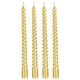 Candle Holders 4pcs European Style Taper Candles Scented Dinner