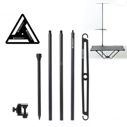 Drinking Straws Convenient Desktop Light Stand Blacking Style Outdoor Rack Storage Bracket Desk Lamp Holder Aluminium Alloy