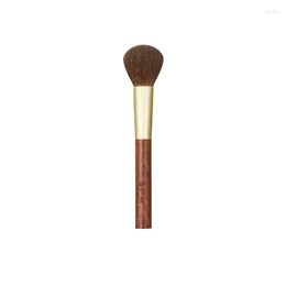 Makeup Brushes S2 Professional Handmade Soft Red Squirrel Hair Flat Round Blush Blusher Brush Rosewood Handle Make Up