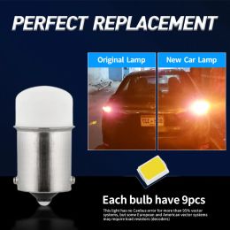 10PCS BA15S P21W 1156 1157 LED Bulb Flashing Light Turn Signal Light White Super Bright Car Reverse Brake Parking Lamp