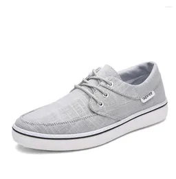 Walking Shoes Men 's Sports 2024 Summer Breathable Low Help Canvas Hollow Wholesale A176