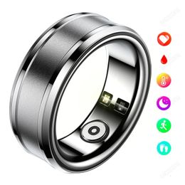 Anello intelligente Uomo Donna Salute Temperatura corporea Pressione sanguigna Anello moda Smart IP68 Contachilometri impermeabile Anello sportivo Smart 240327