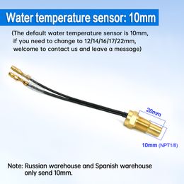 2 in 1 LCD voltmeter for car water temperature gauge universal digital motor temp sensor 10mm car motorcycle auto Volt Meter 12v