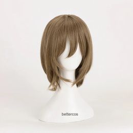 Persona 5 Goro Akechi Cosplay Wigs Short Linen Dark Grey Heat Resistant Synthetic Hair Wig + Wig Cap