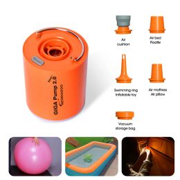 Tools New GIGA Pump 2.0 3 in 1 Outdoor Camping Lantern Vacuum Pump For Mattress Swimming Ring Air Pillow