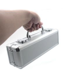 Aluminium Tool Box Portable Instrument Box Storage Case with Sponge Lining Handheld Impact Resistant ToolBox