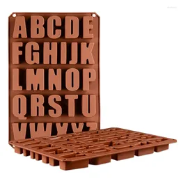 Baking Moulds English Alphabets 26 Letter Silicone Mould Chocolate DIY Fondant Cake Decorating Bakeware Tools