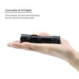 Anjoet USB LED Flashlight Rechargeable LED Torch Light Lanterna T6 High Power Battery Lantern Tactical Flashlight for Bicycle