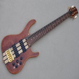 Custom 6 strings 24 Frets Electric Bass Guitar with Active Circuit 2 pickups Golden Hardware offer customize8028532