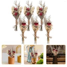 Decorative Flowers Bundles Of Dried Flower Bouquet Mini Natural Plume Ornaments Diy Craft Material