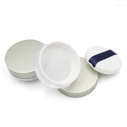 Storage Bottles 500pcs 30g Empty Reusable Loose Powder Compact Container DIY Makeup Case With Elasticated Net Sifter Puff