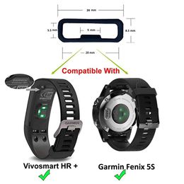 Loop Security Holder Retainer For garmin Approach S40/245 645 For Galaxy Watch 46mm/Huawei Watch GT/GT 2E Soft Silicone Rings