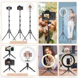 Selfie soft Ring Light RGB With Tripod Stand Fill LED RingLight Phone Photography Rim Light Live Video Shoot Makeup Circle Lamp