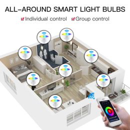 Tuya WiFi GU10 Smart Bulb RGB C+W White 5W Dimmable Night Light Smart Life APP Control LED Lamp, Alexa Google Home Yandex Alice