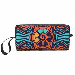 travel Colorful Hunab Ku Mayan Symbol Toiletry Bag Portable Makeup Cosmetic Organizer for Women Beauty Storage Dopp Kit Case I3yO#