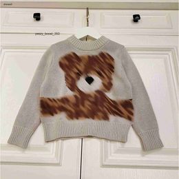 Burberrlies luxury designer kids sweater high quality baby pullover Size 100-150 CM fashion Letter full animal pattern jacquard child Knitwear Aug21