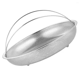 Double Boilers Vegetable Washing Basket (225cm Net Tray With Handle) Bun Steamer Steaming Netdisc Stainless Steel Pan Pot Baskets