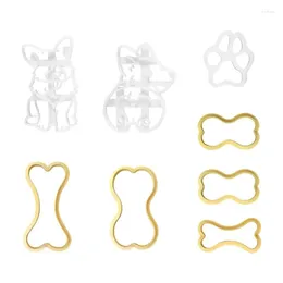 Baking Moulds Set Of 8 Dog Cookie Moulds Stamp Biscuit Bakings Supplies ABS Material For