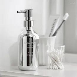 Liquid Soap Dispenser Creative Electroplated Plastic Bathroom Bottle Shampoo Pump 500ml