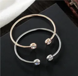 Bangle Women's Metal Bracelet Letter Alloy Band Crystal Pendant Selling Jewelry Fashion For Women Pulseras